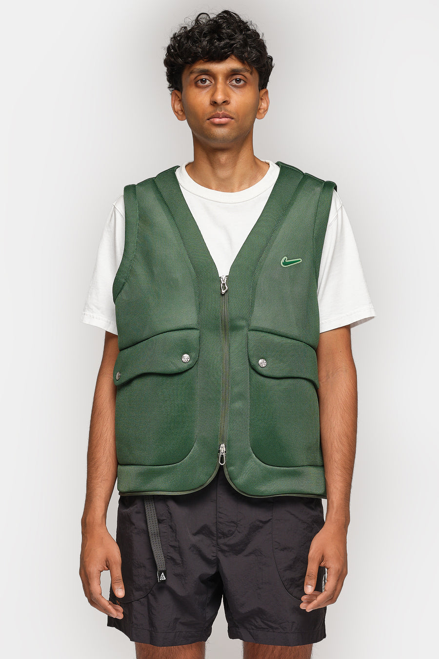 Nike Project F.R.O.G. Bubble Pod Vest in Fir/Barely Volt/Fir - Notre