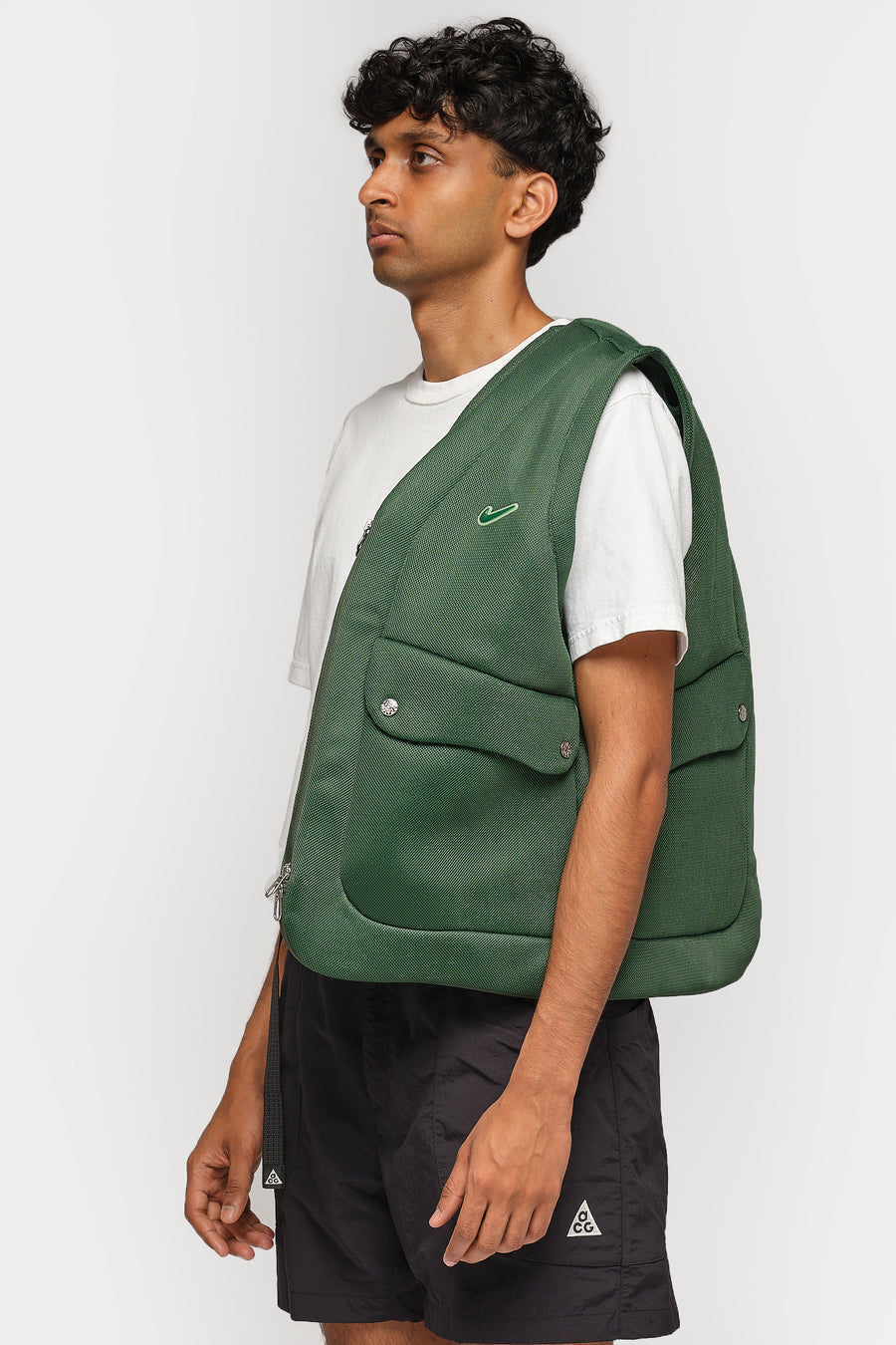 Nike Project F.R.O.G. Bubble Pod Vest in Fir/Barely Volt/Fir - Notre