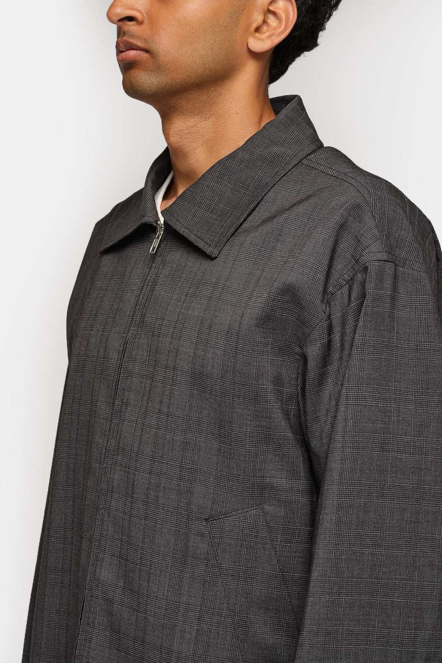 mfpen Mail Jacket in Dark Grey Check - Notre