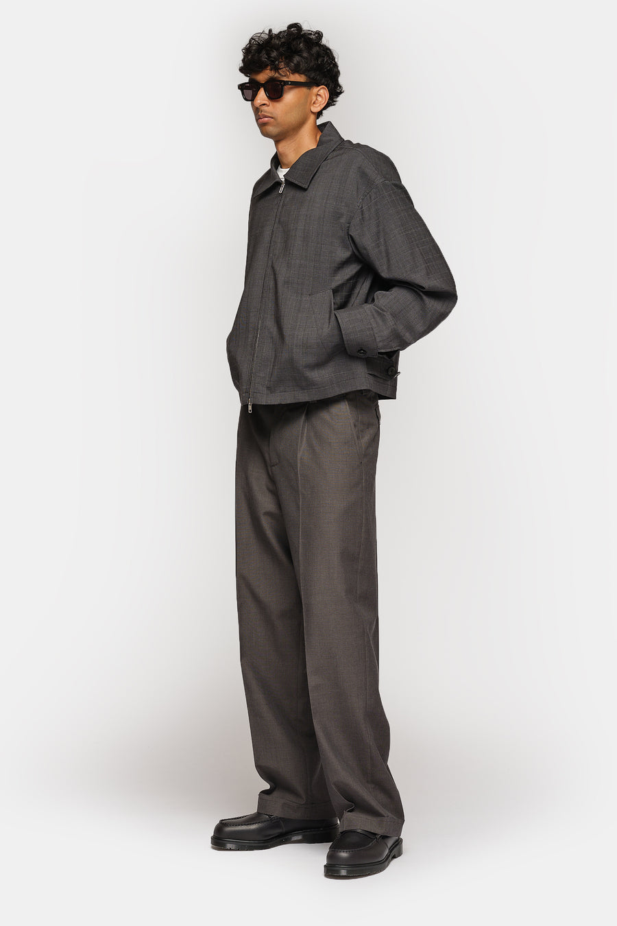 mfpen Mail Jacket in Dark Grey Check - Notre