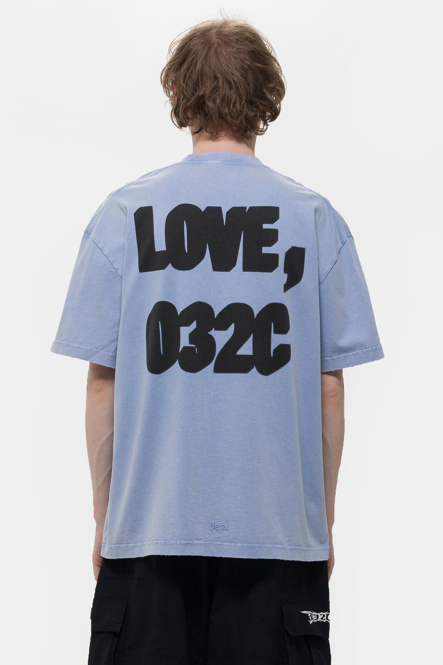032C 032C Loves T-Shirt in Faded Light Blue - Notre