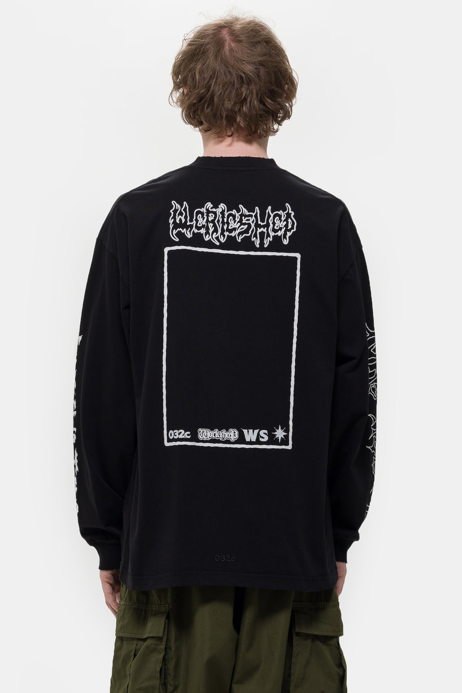 032C Armour Long Sleeve T-Shirt in Faded Black - Notre