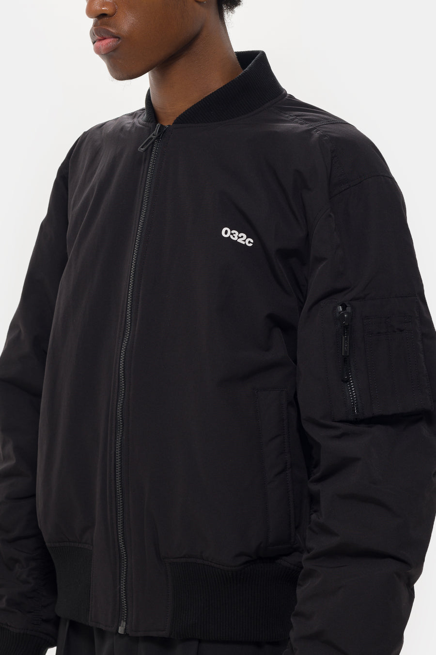 032C Guest List Classic Bomber Jacket in Black - Notre