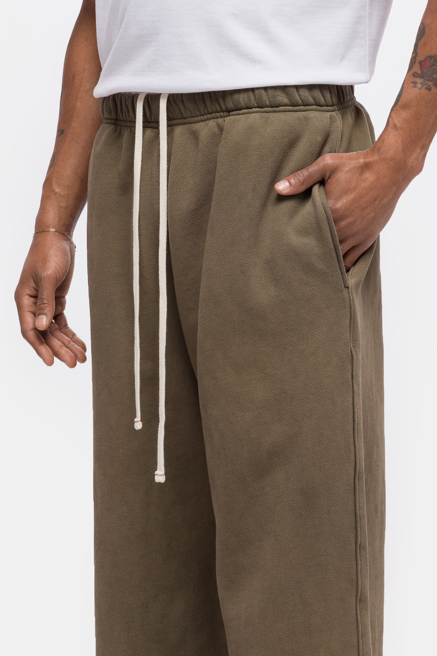 Les Tien Heavyweight Party Pant in Aloe Oil - Notre