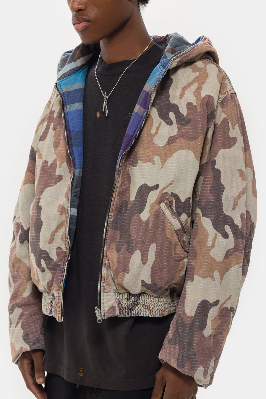 424 Reversible Bomber in Reno Camo Stone - Notre