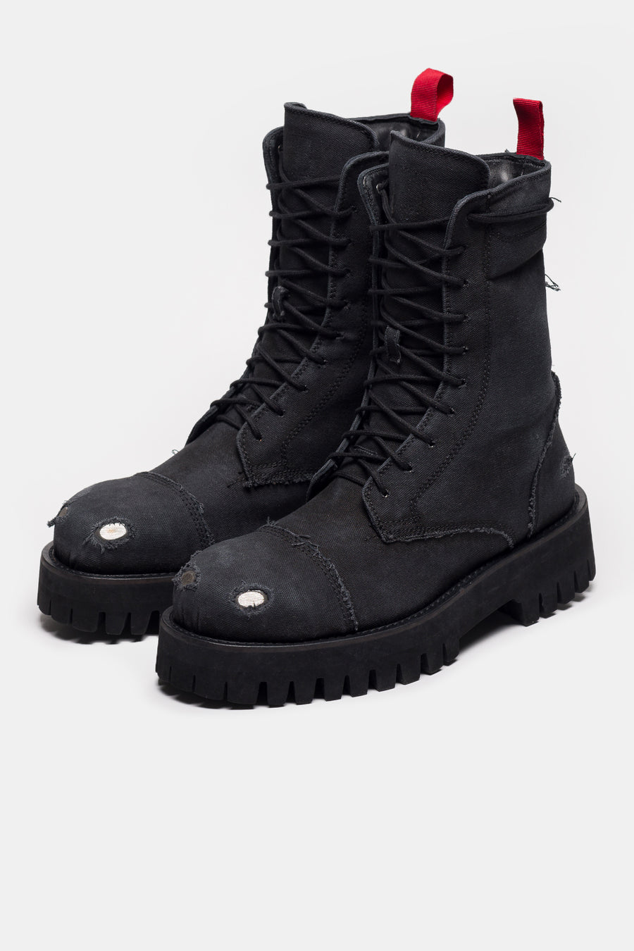 424 X Boot in Distressed Black - Notre