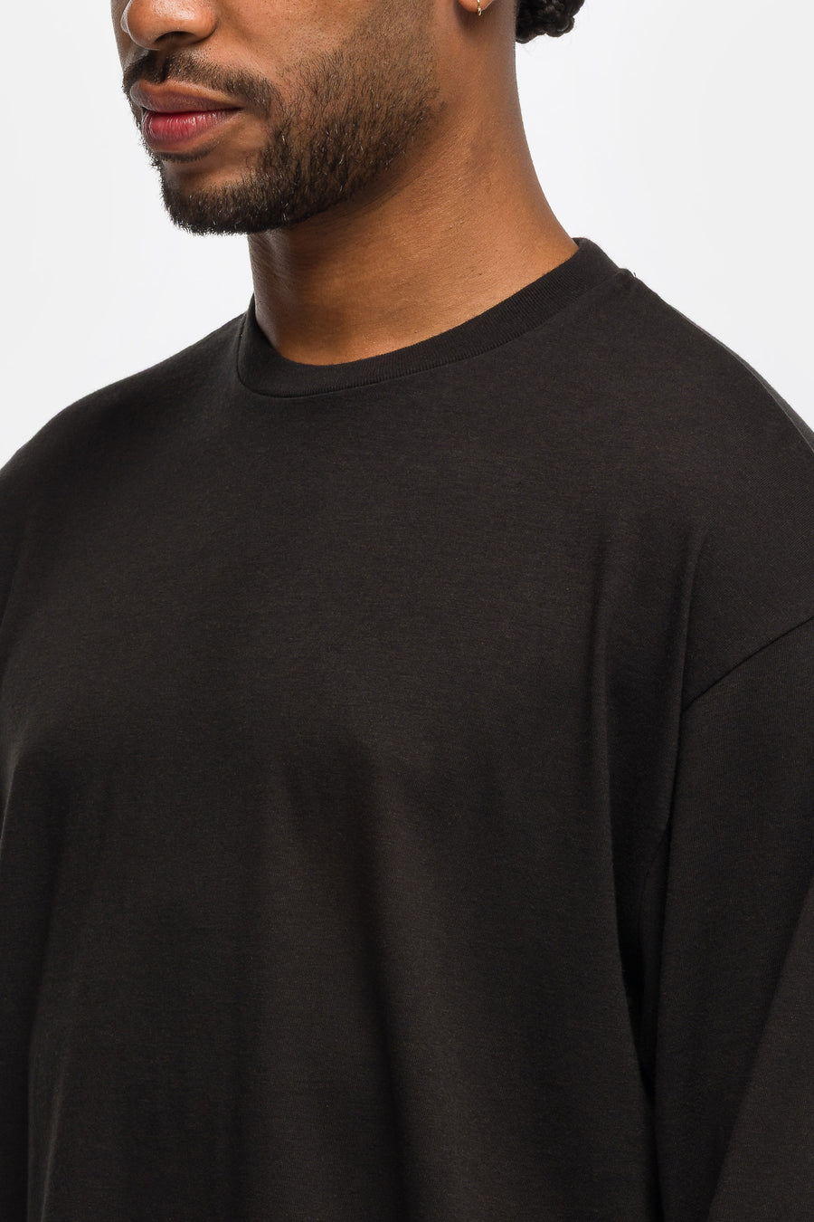 A. Presse Cashmere Blend L/S T-Shirt in Black - Notre