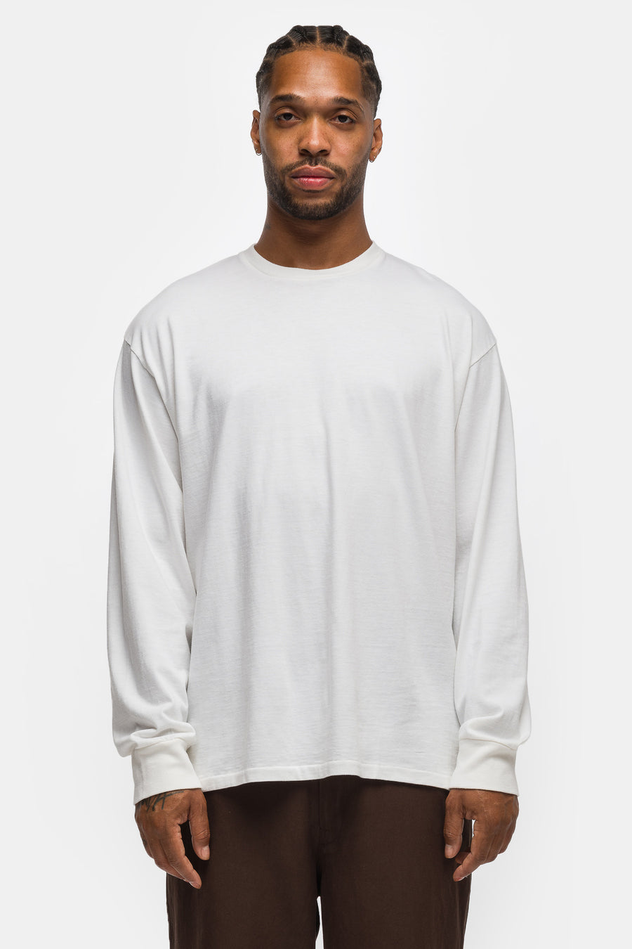A. Presse Cashmere Blend L/S T-Shirt in White - Notre