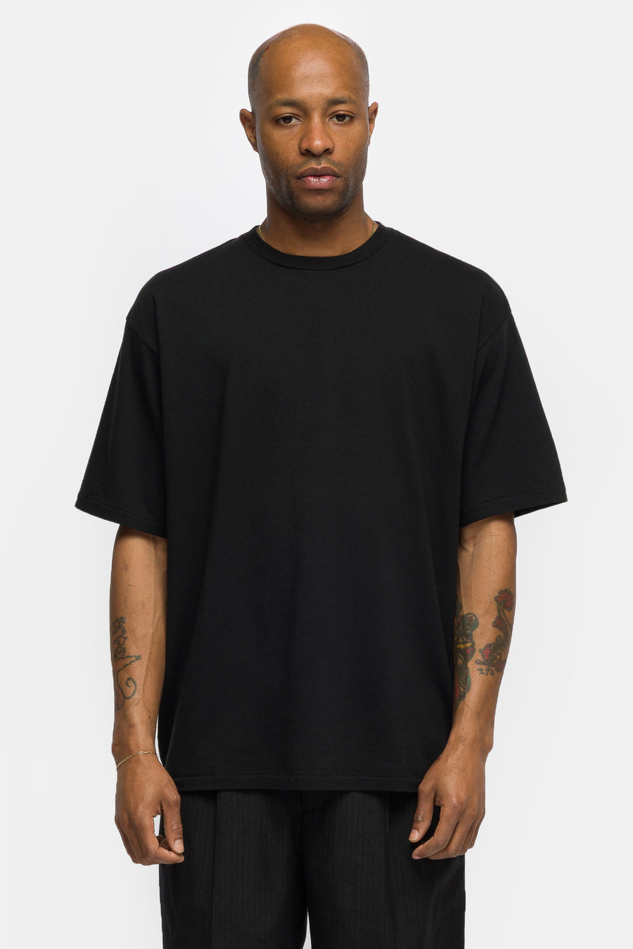 A. Presse Cashmere Blend S/S T-Shirt in Black - Notre