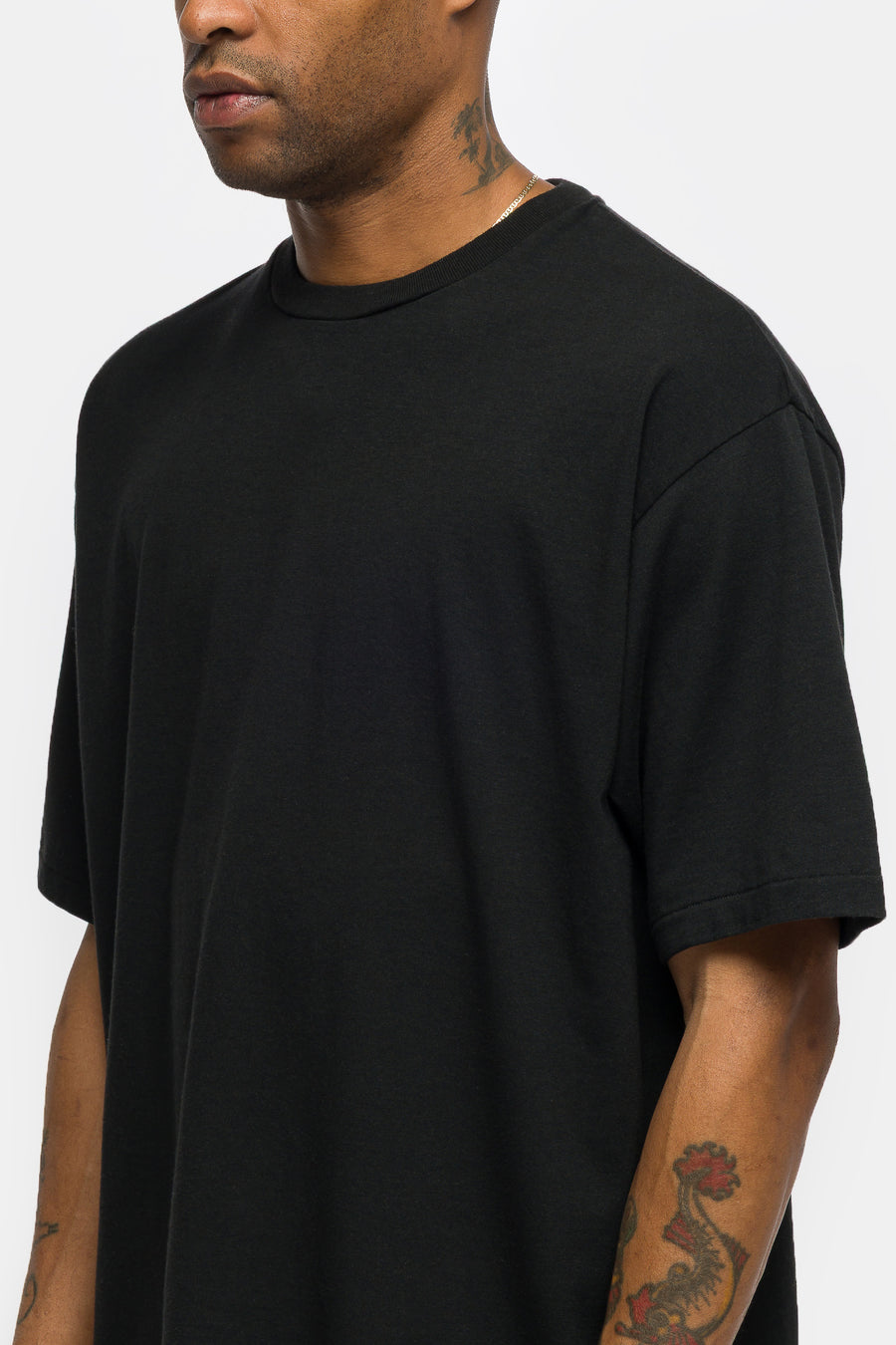 A. Presse Cashmere Blend S/S T-Shirt in Black - Notre