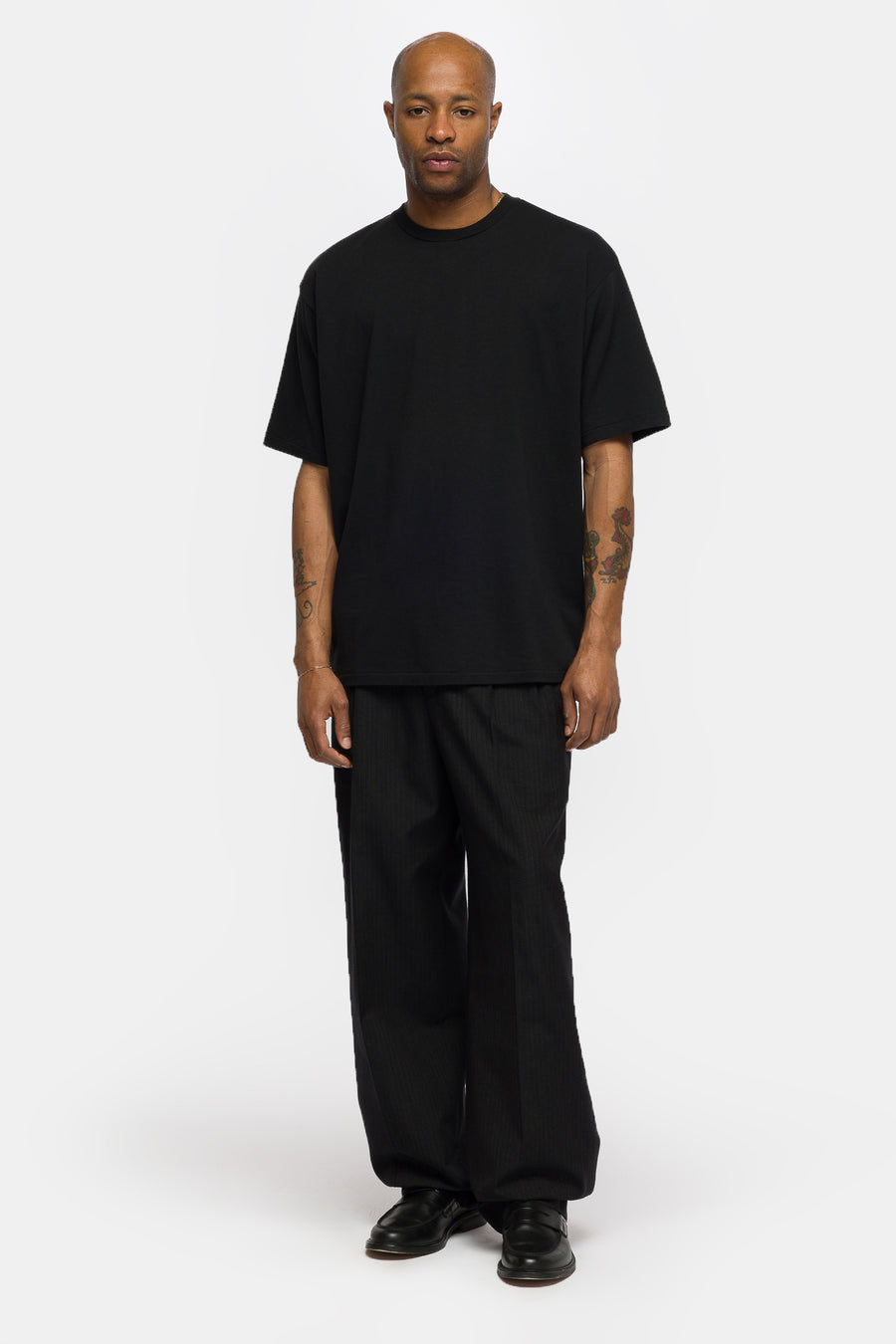A. Presse Cashmere Blend S/S T-Shirt in Black - Notre