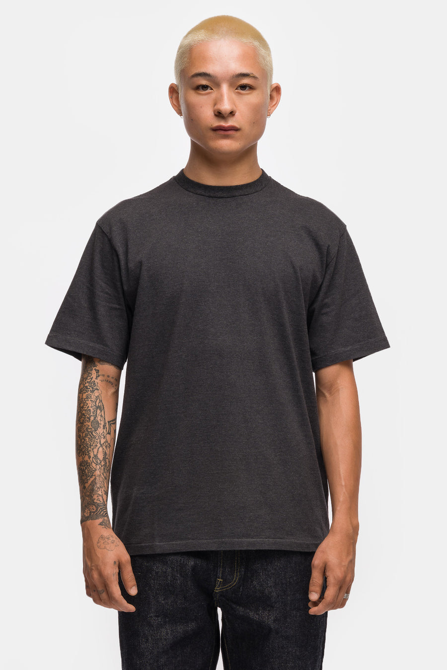 A. Presse Light Weight T-Shirt in Medium Gray - Notre