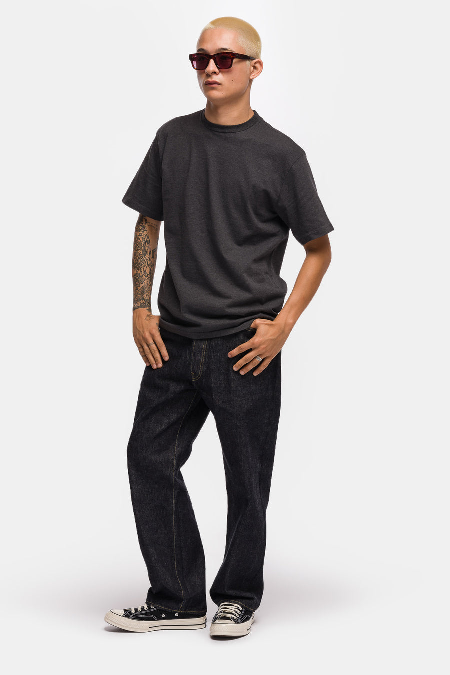 A. Presse Light Weight T-Shirt in Medium Gray - Notre