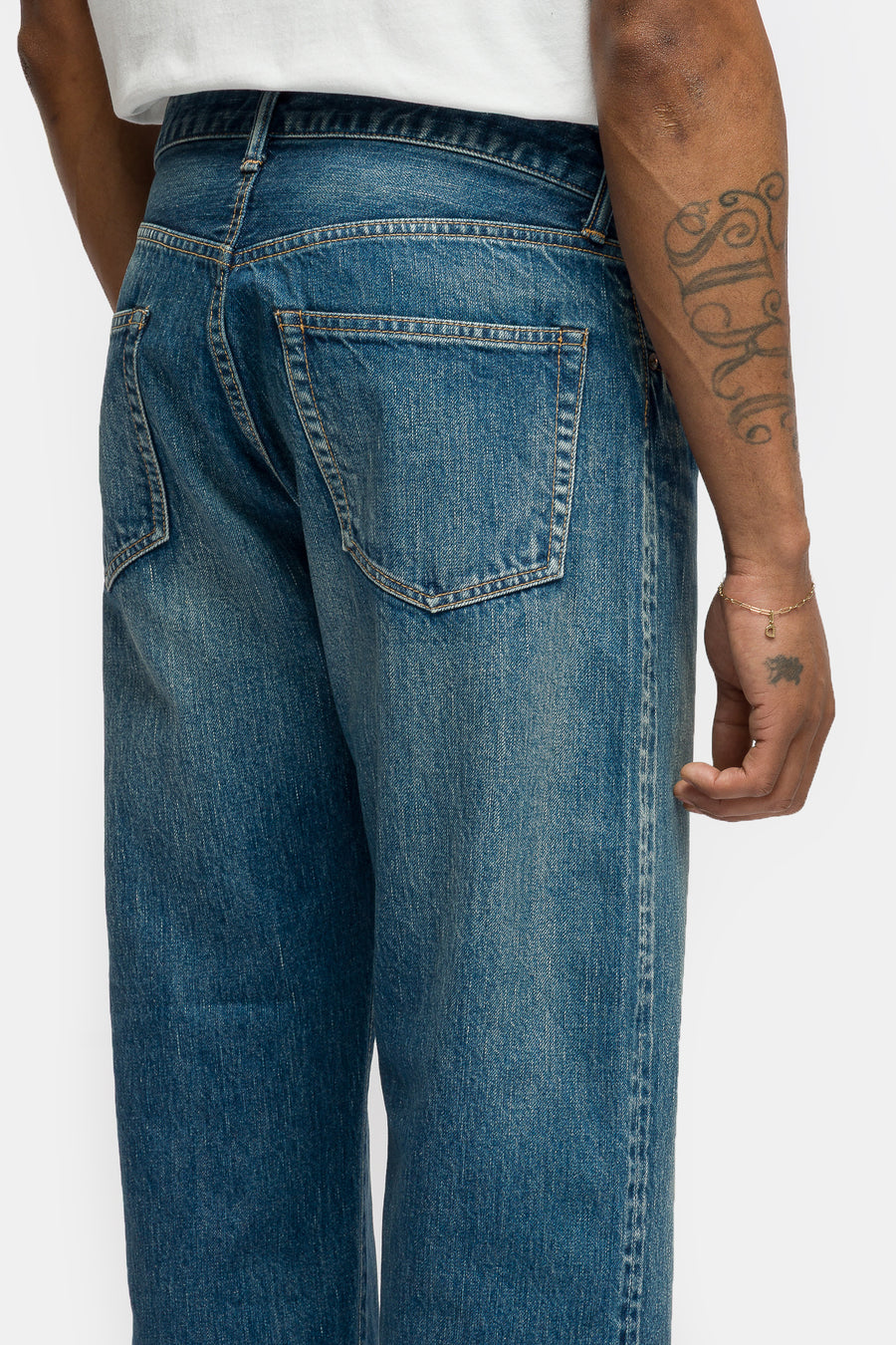 A. Presse Washed Denim Pants E in Bleach - Notre