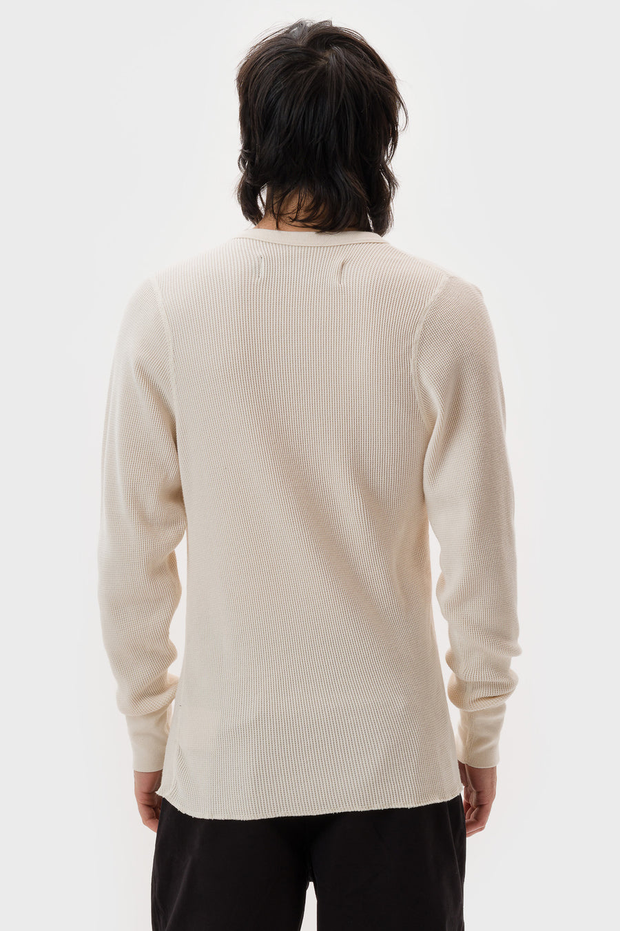 Aaron Levine Longsleeve Thermal in Cream - Notre