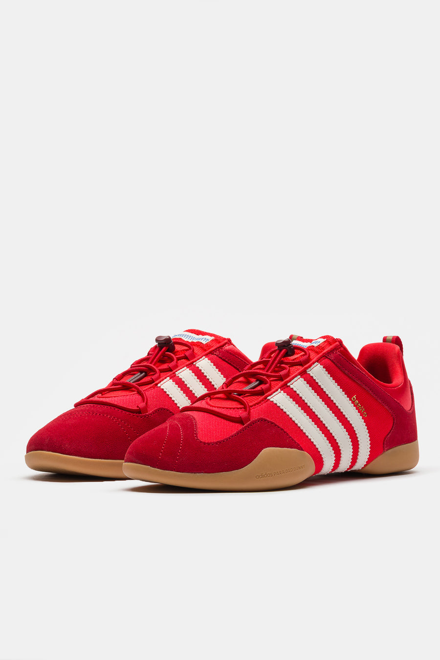 adidas Bad Bunny Ballerina Sneaker in Vivid Red/Chalk White/Power Red - Notre