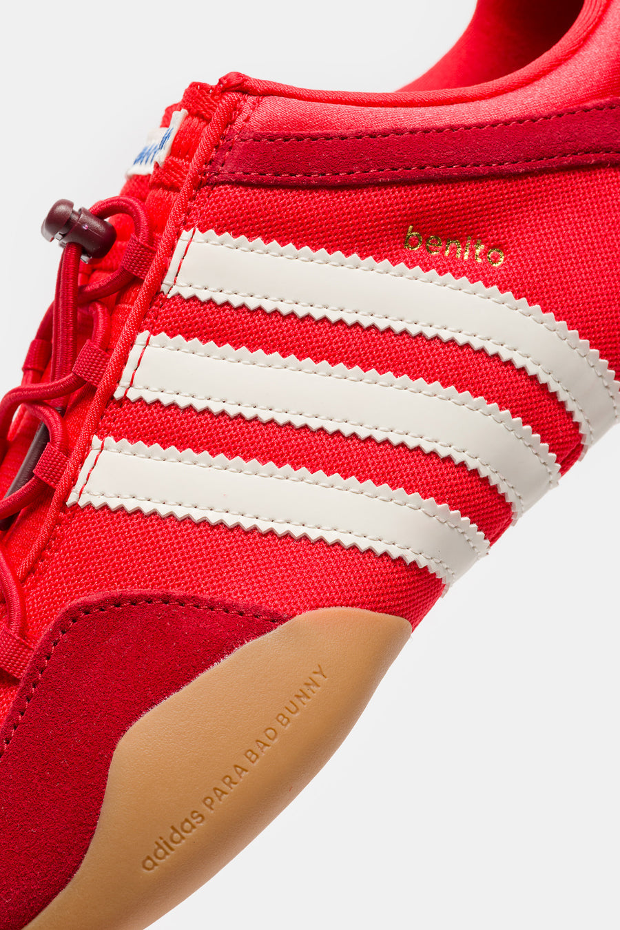 adidas Bad Bunny Ballerina Sneaker in Vivid Red/Chalk White/Power Red - Notre