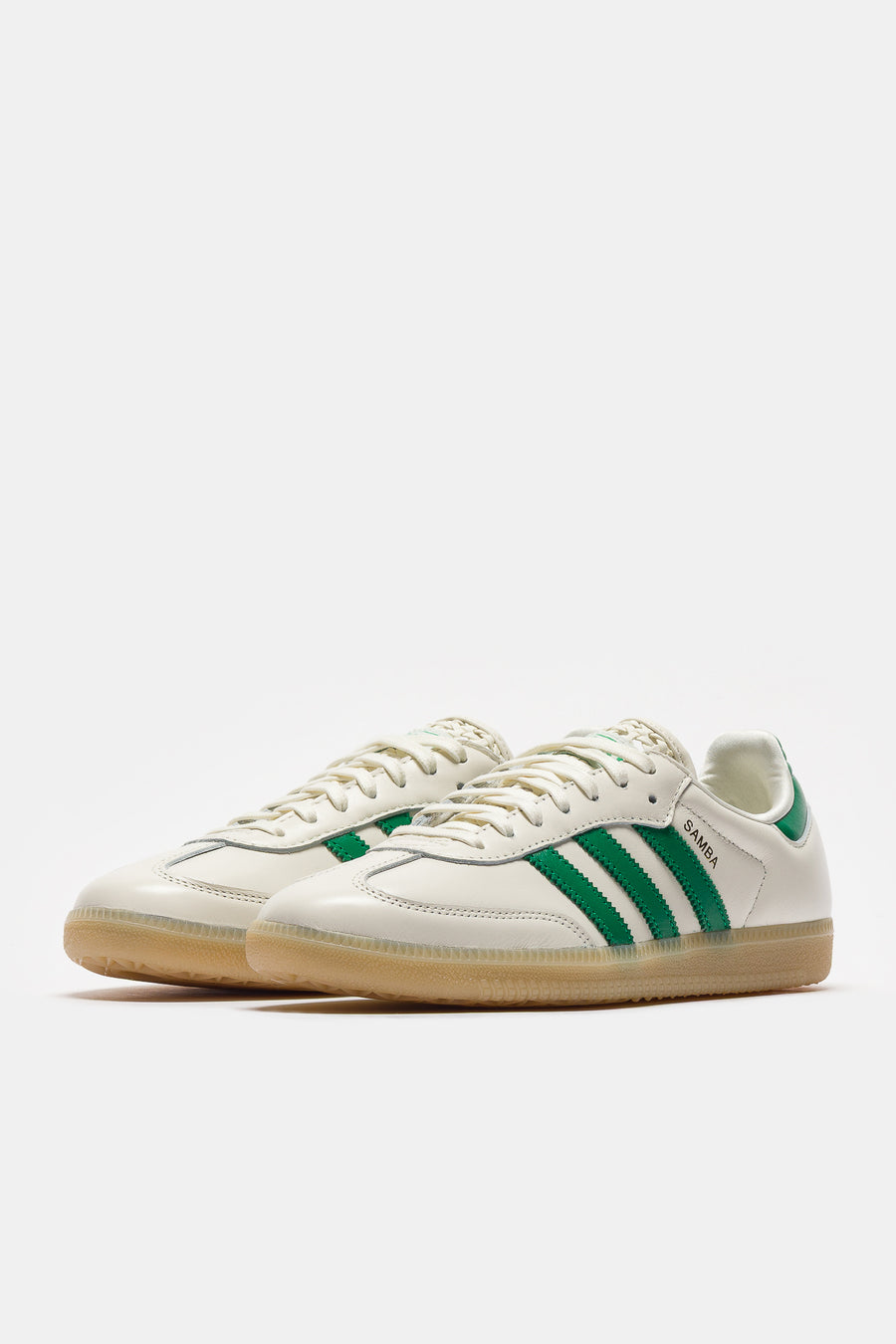 adidas Samba OG Sneaker in White/Green - Notre