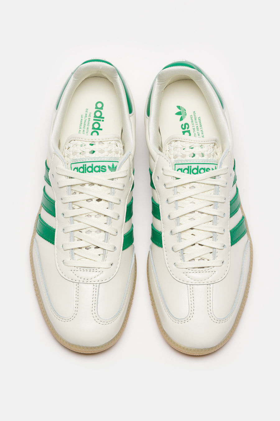 adidas Samba OG Sneaker in White/Green - Notre