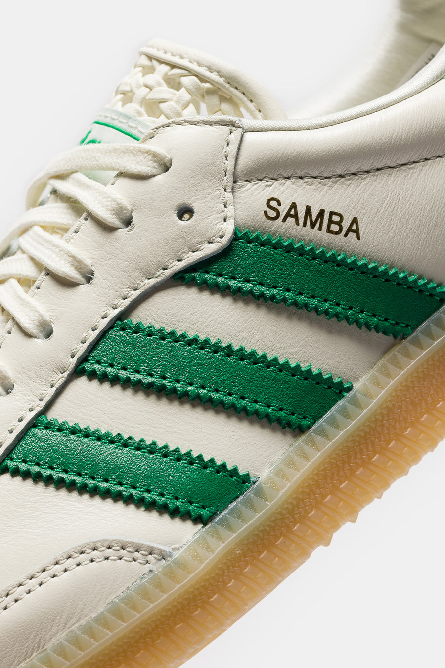 adidas Samba OG Sneaker in White/Green - Notre