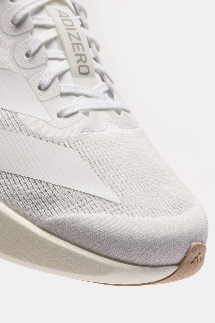 adidas Adizero Evo SL Sneaker in White/White/Sandstone - Notre