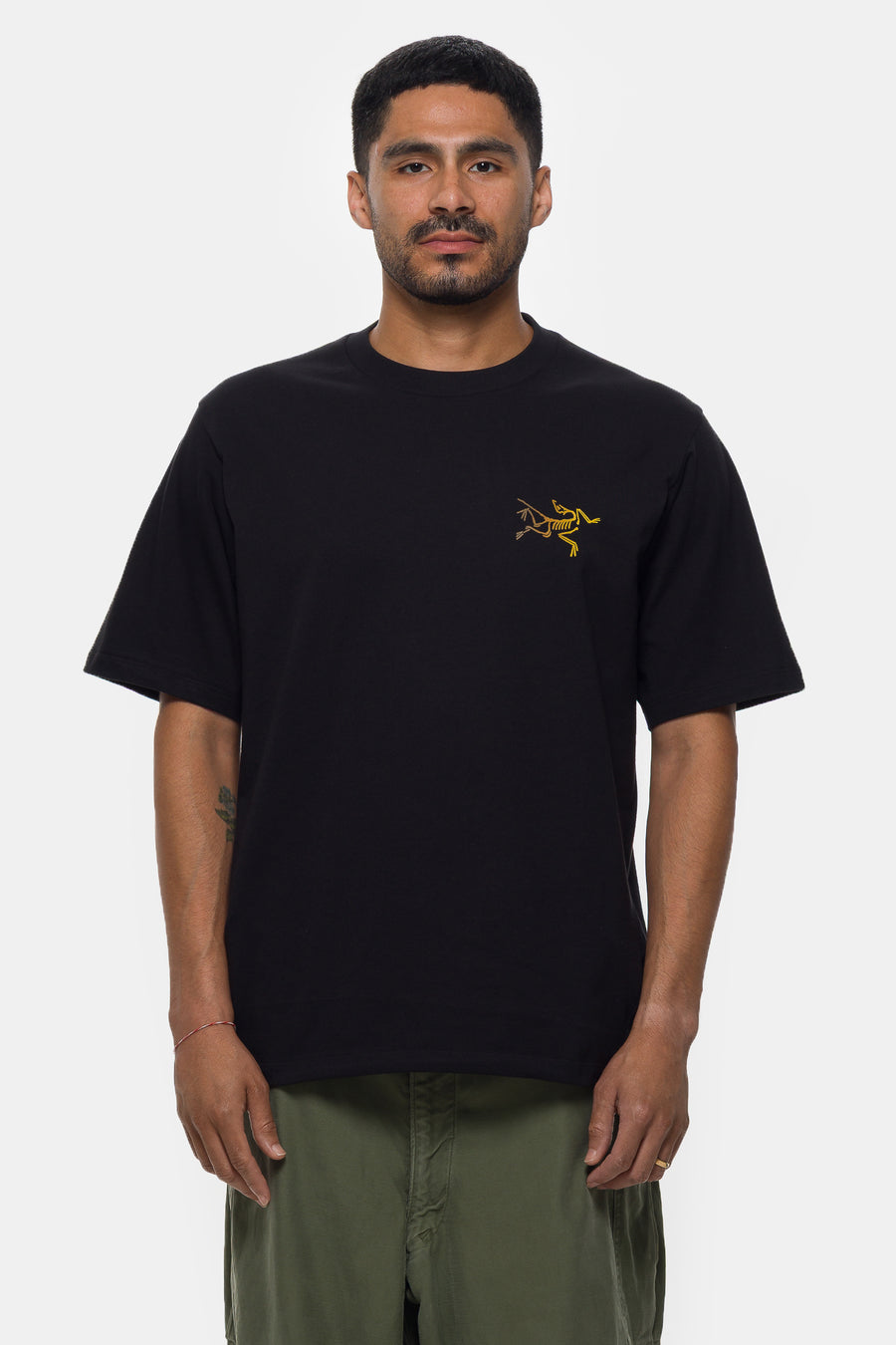 Arc'teryx Kragg SL Cotton Bird Word T-Shirt in 24K Black - Notre