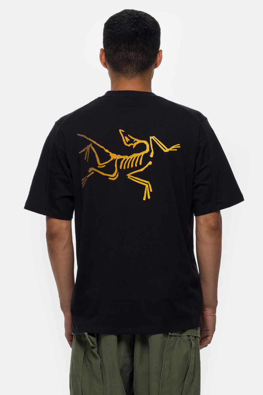 Arc'teryx Kragg SL Cotton Bird Word T-Shirt in 24K Black - Notre