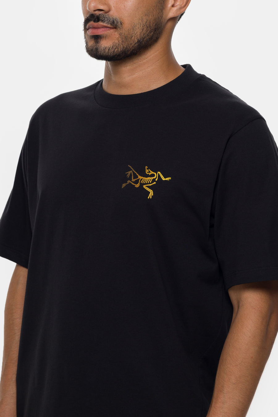Arc'teryx Kragg SL Cotton Bird Word T-Shirt in 24K Black - Notre