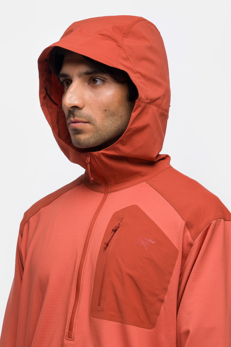 Arc'teryx Konseal SL Pullover Hoody in Stone Red/Dark Stone - Notre