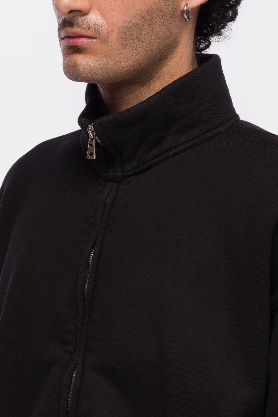 Bare Knuckles Basics Full Zip Sweatshirt in Aged Black - Notre