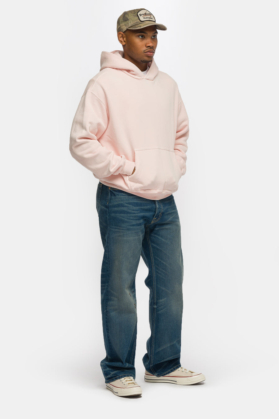 Bare Knuckles Basics Hoodie in Baby Pink - Notre