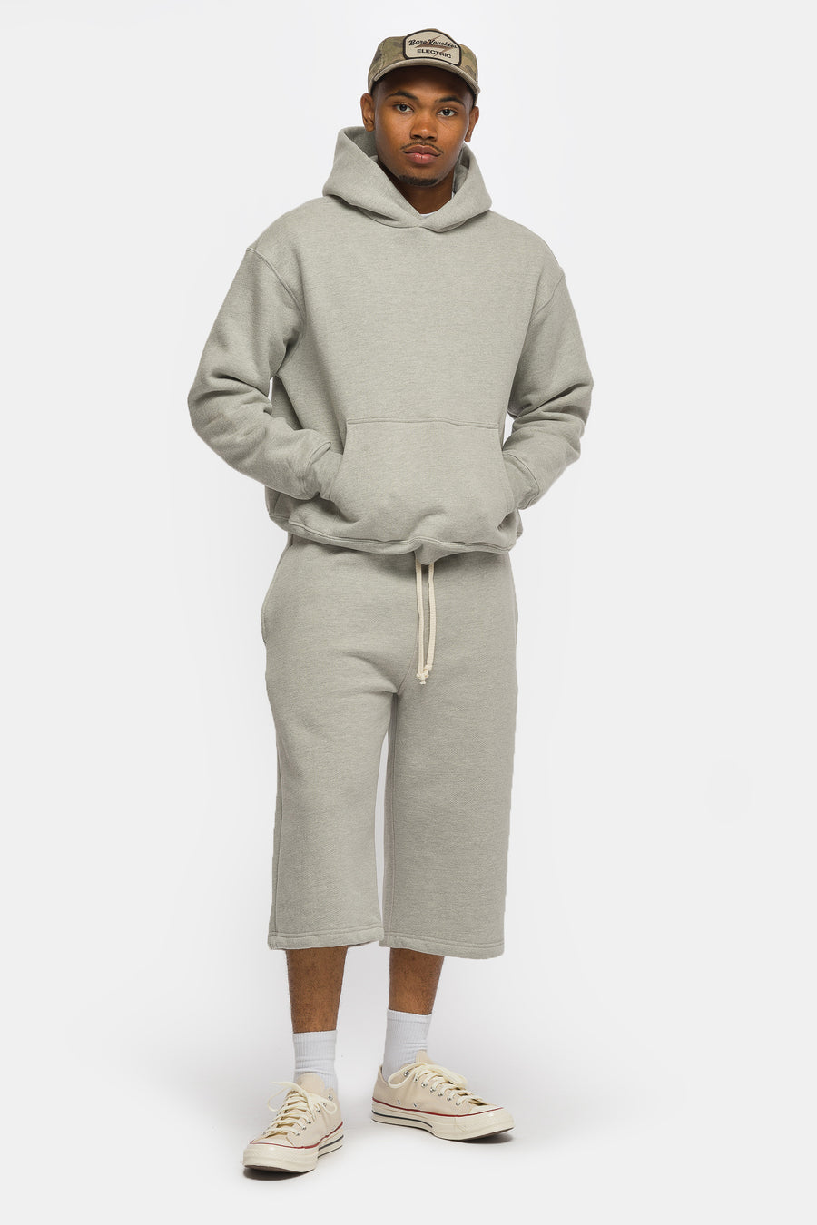 Bare Knuckles Basics Hoodie in Heather Grey - Notre