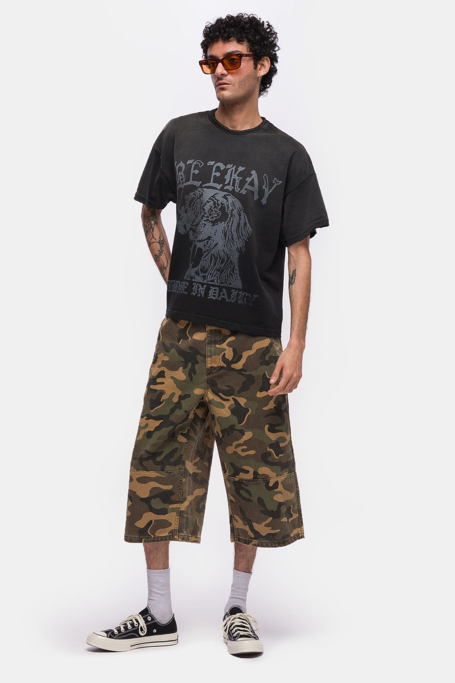 Bare Knuckles Bedford Cord Short in Star Camo - Notre