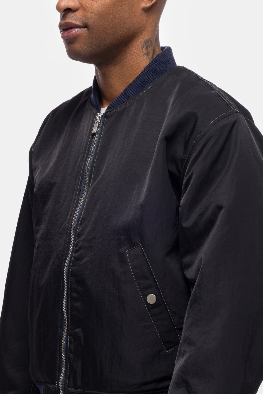 Bare Knuckles Breach Bomber Jacket in Black - Notre