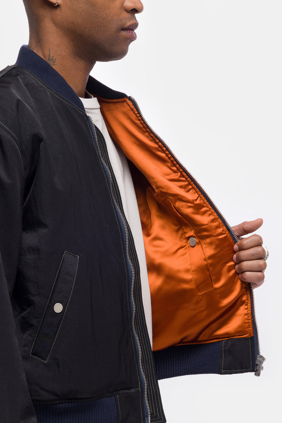 Bare Knuckles Breach Bomber Jacket in Black - Notre