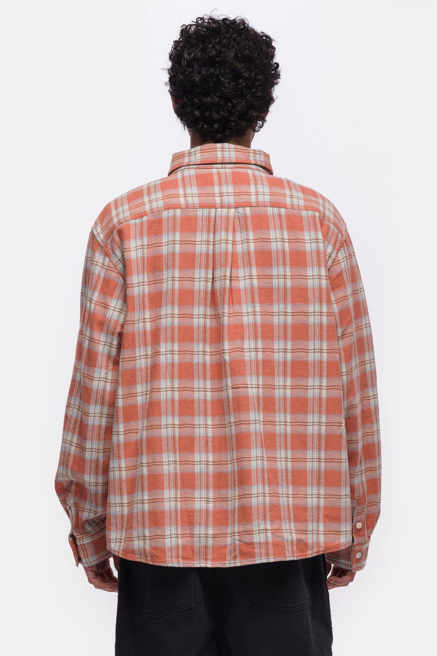 Bare Knuckles Eddie L/S Flannel in Orange Plaid - Notre