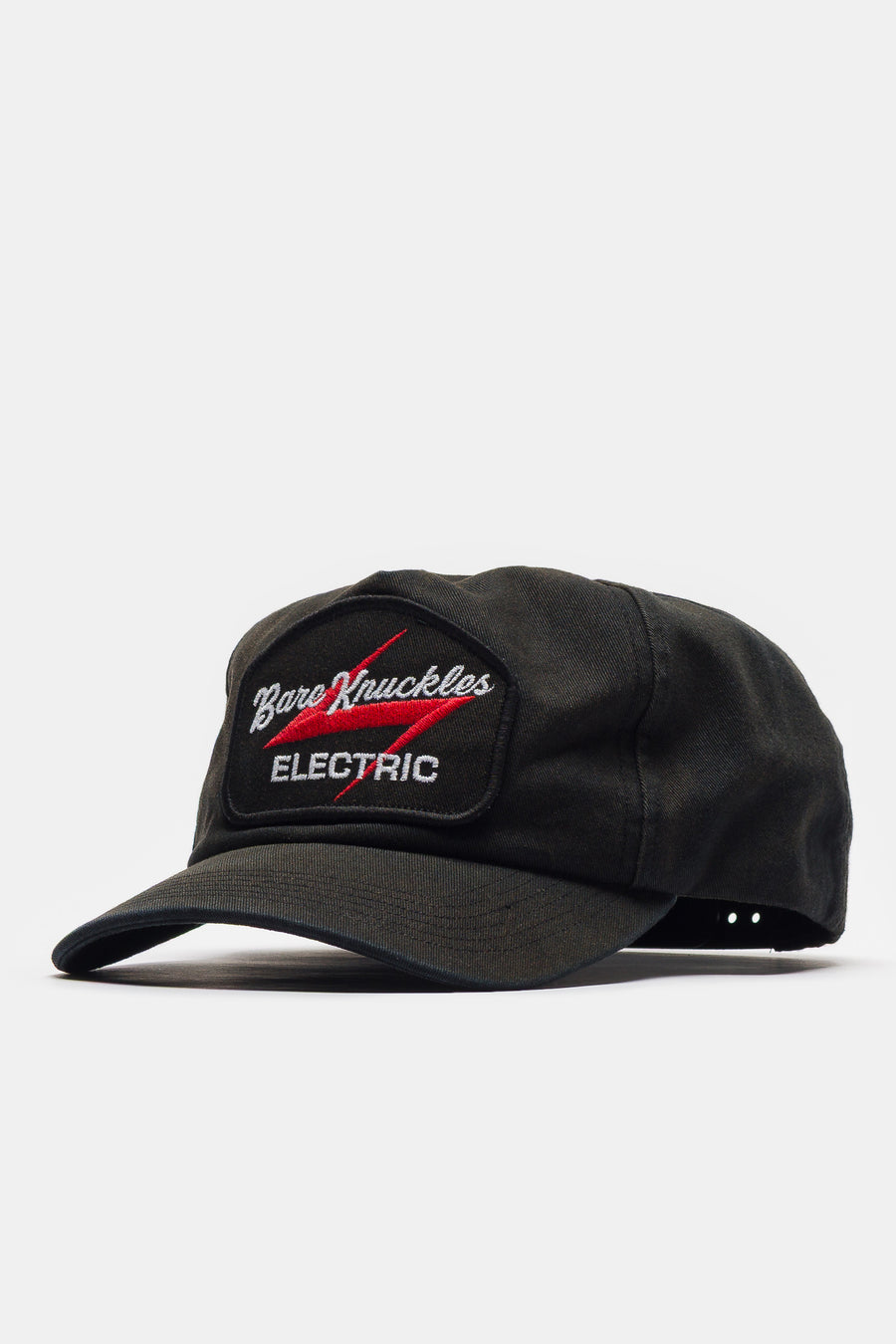 Bare Knuckles Electric Logo Hat in Black/Red - Notre