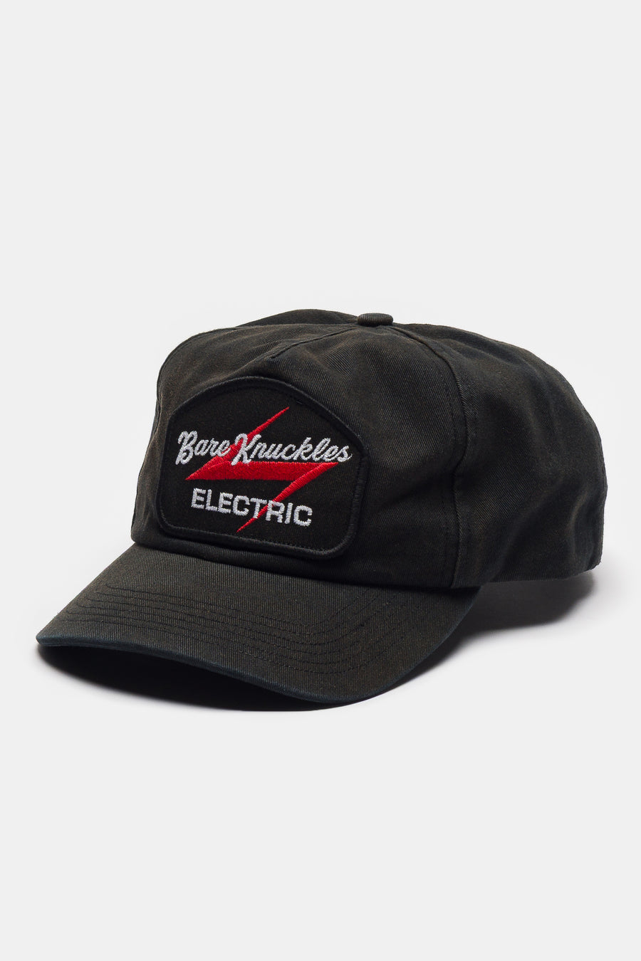 Bare Knuckles Electric Logo Hat in Black/Red - Notre