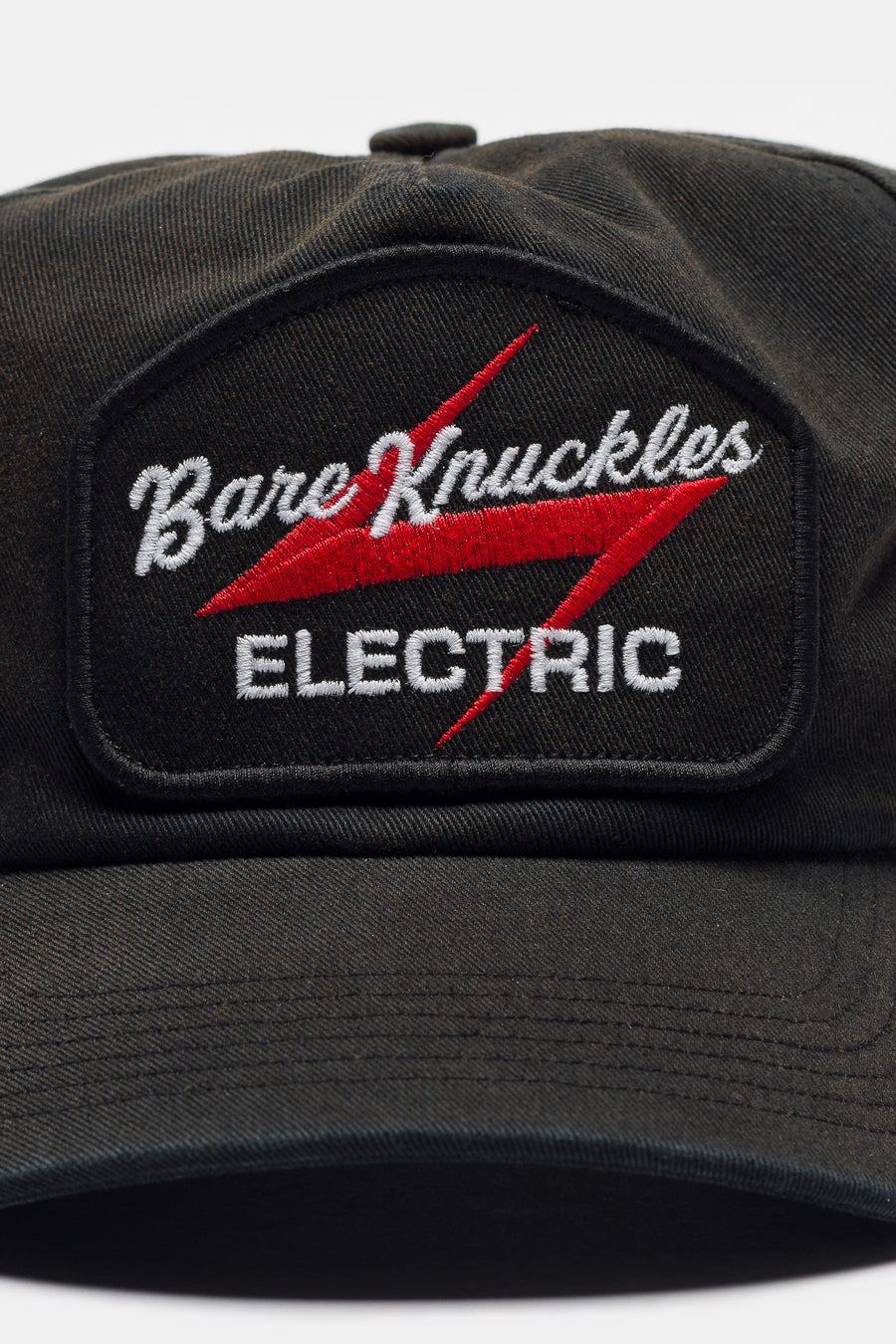 Bare Knuckles Electric Logo Hat in Black/Red - Notre