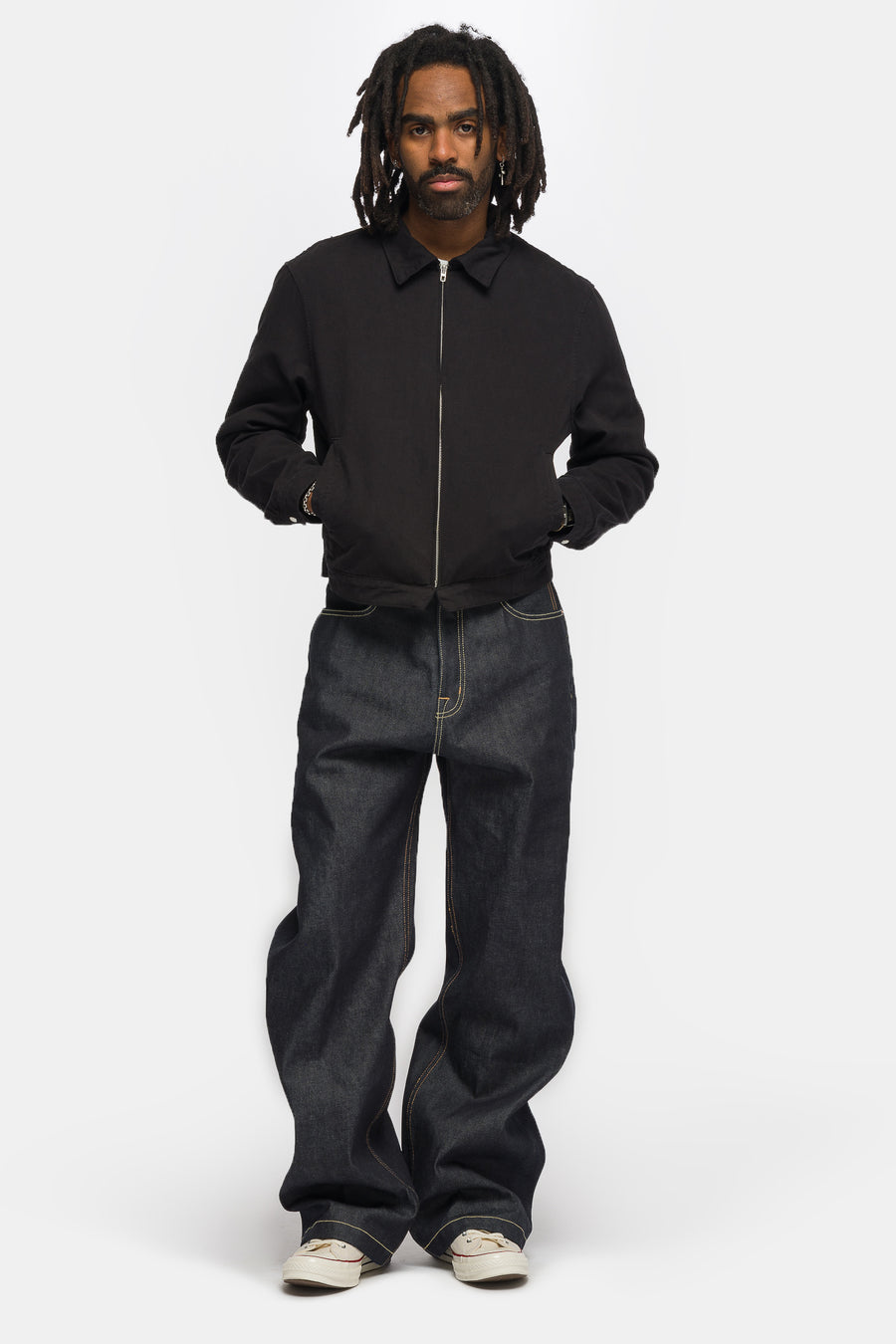 Bare Knuckles Freddy Cotton Blouson in Black - Notre