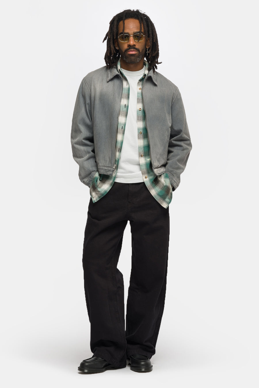 Bare Knuckles Freddy Cotton Blouson in Dove Grey - Notre