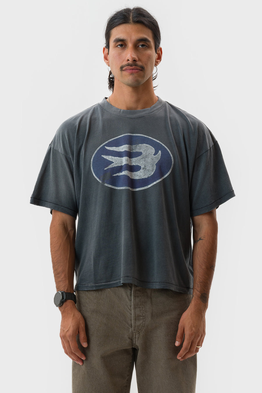 Bare Knuckles Free Dove Kelley T-Shirt in Pearl Black - Notre