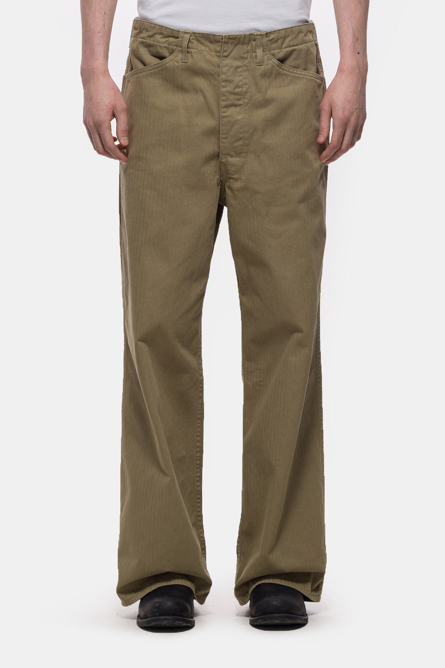 Bare Knuckles HBT Service Pant in Washed Olive - Notre