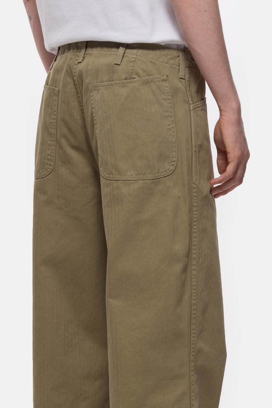 Bare Knuckles HBT Service Pant in Washed Olive - Notre