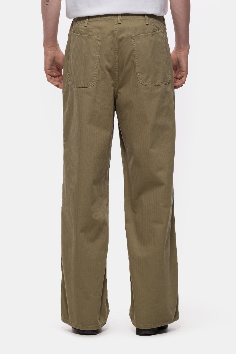 Bare Knuckles HBT Service Pant in Washed Olive - Notre