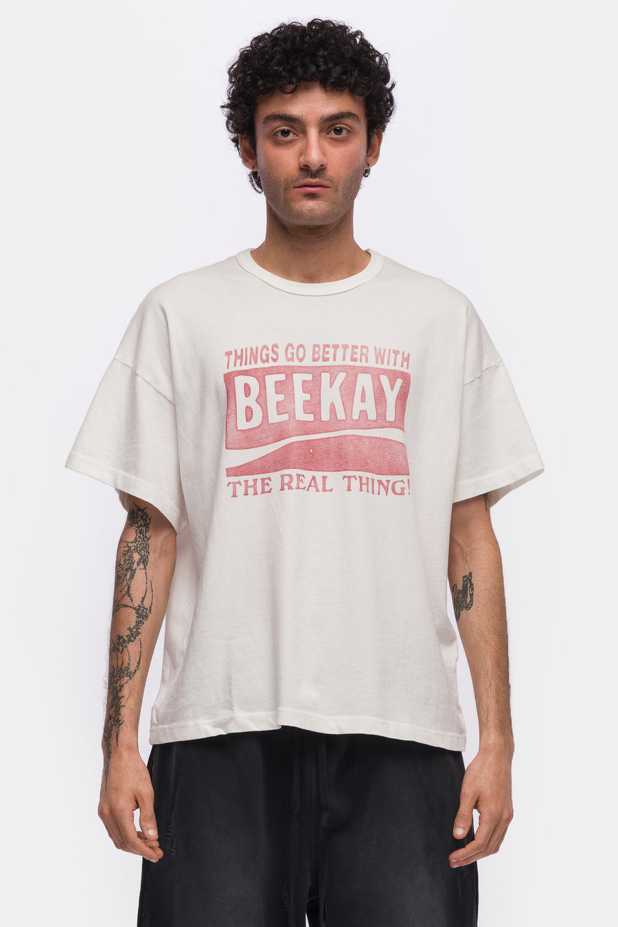 Bare Knuckles Real Thing Basics T-Shirt in Aged White - Notre