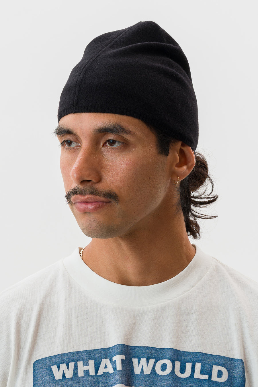 Bare Knuckles Trek Smooth Cashmere Beanie in Black - Notre