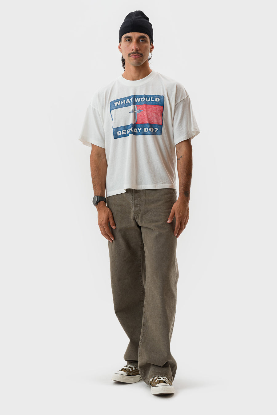 Bare Knuckles WWBKD Kelley T-Shirt in Rinse White - Notre