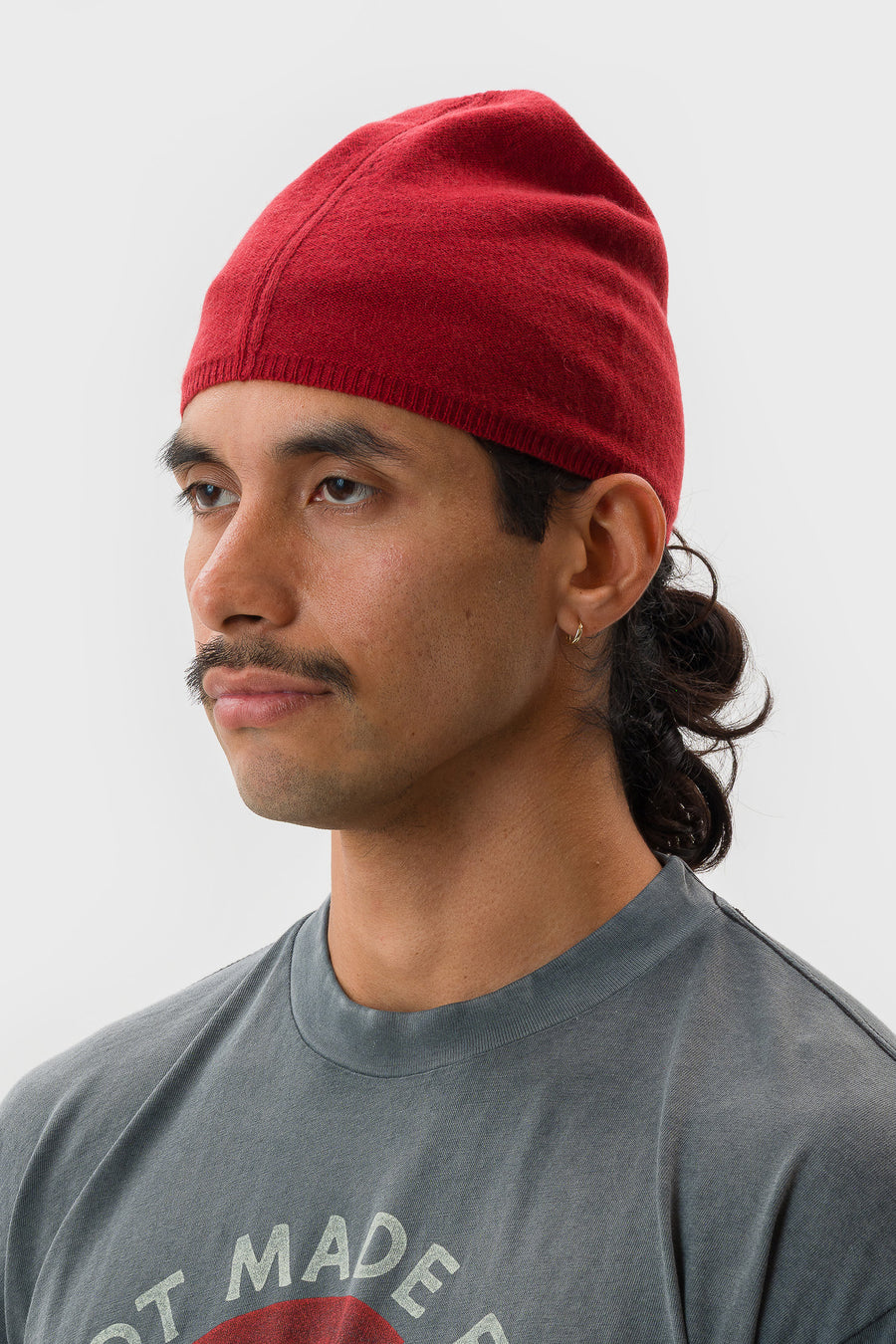 Bare Knuckles Trek Smooth Cashmere Beanie in Sandstone - Notre