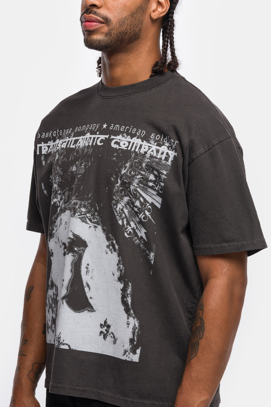 Basketcase Gallery Ave Maria T-Shirt in Vintage Black - Notre